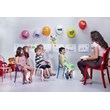 Beaumont Lane Modern Polycarbonate Stackable Baby Chair in Glossy White
