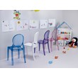 Beaumont Lane Modern Polycarbonate Stackable Baby Chair in Glossy White