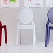 Beaumont Lane Modern Polycarbonate Stackable Baby Chair in Glossy White