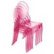 Beaumont Lane Modern Polycarbonate Stackable Baby Chair in Glossy White