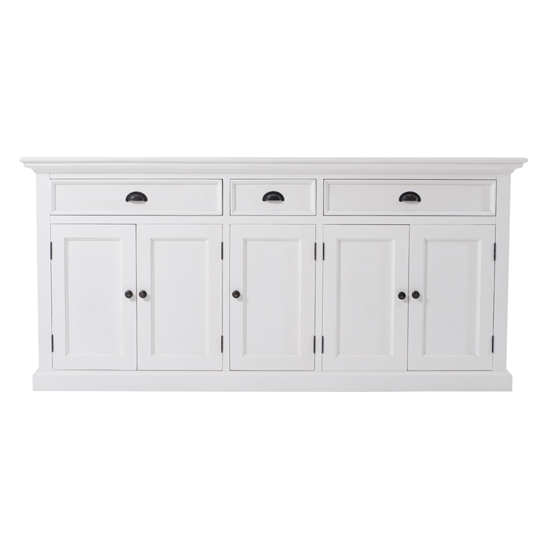 Beaumont Lane Mahogany Wood Buffet 70.87x19.69x33.46 in Classic White