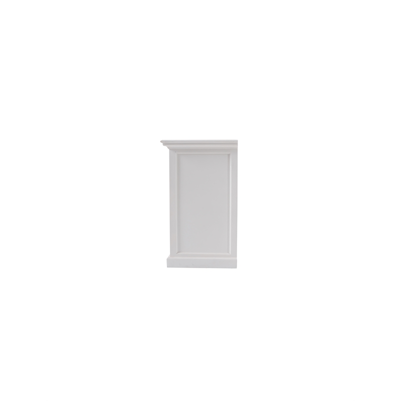 Beaumont Lane Bookcase with 5 Doors 3 Drawers 70.87x19.69x86.61 in White