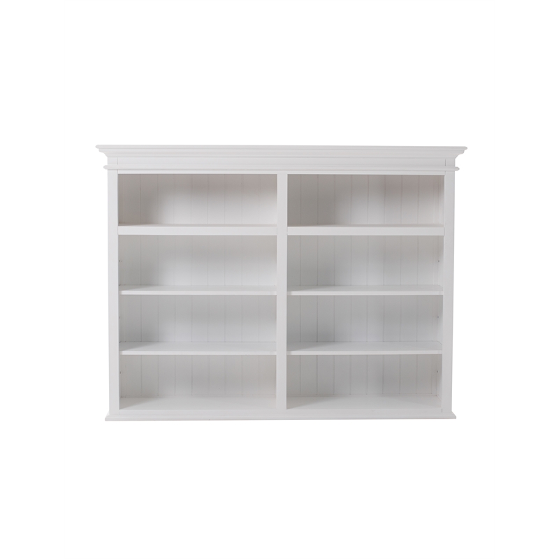 Beaumont Lane Bookcase with 5 Doors 3 Drawers 70.87x19.69x86.61 in White