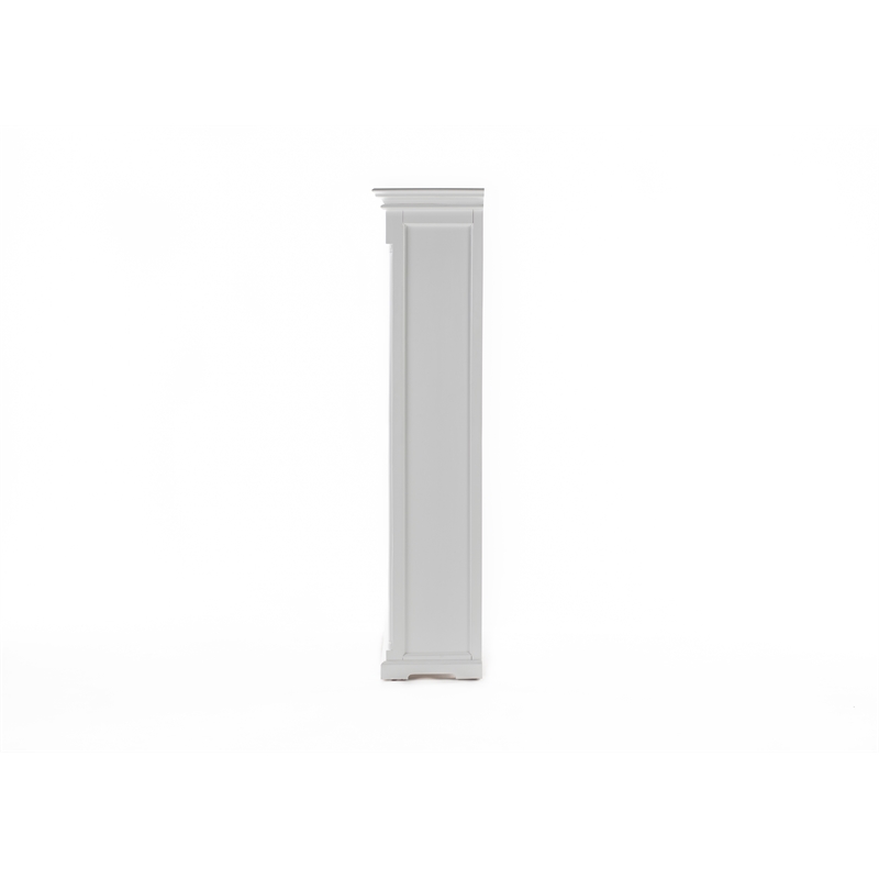 Beaumont Lane Double Vitrine Cabinet with 2 Glass Doors in White