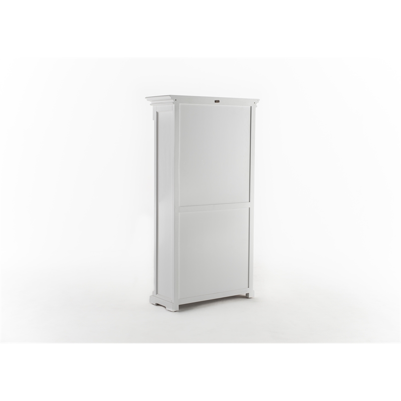 Beaumont Lane Double Vitrine Cabinet with 2 Glass Doors in White