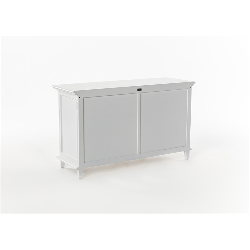 Beaumont Lane Plantation Mahogany Buffet with 4 Doors in White
