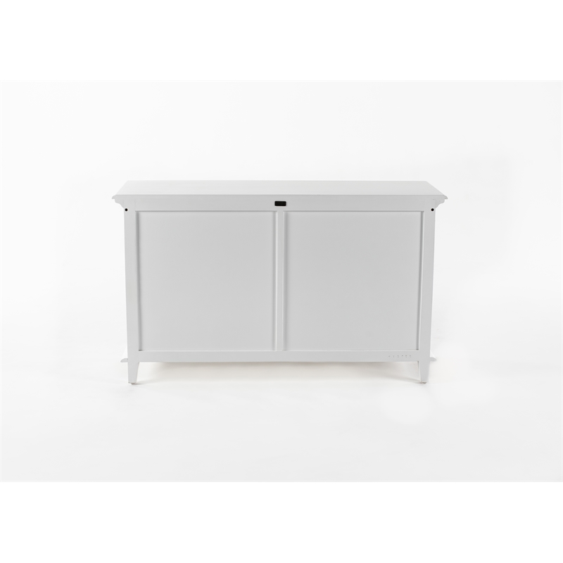 Beaumont Lane Plantation Mahogany Buffet with 4 Doors in White