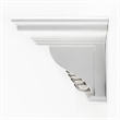 Beaumont Lane 6 Hook Grooved Solid Mahogany Coat Rack in Pure White