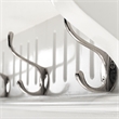 Beaumont Lane 6 Hook Grooved Solid Mahogany Coat Rack in Pure White