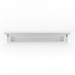 Beaumont Lane 8 Hook Grooved Solid Mahogany Coat Rack in Pure White