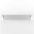 Beaumont Lane 8 Hook Grooved Solid Mahogany Coat Rack in Pure White