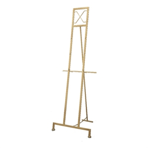 Beaumont Lane 57&quot Free Standing Easel Stand Gold Iron Frame Tripod Design