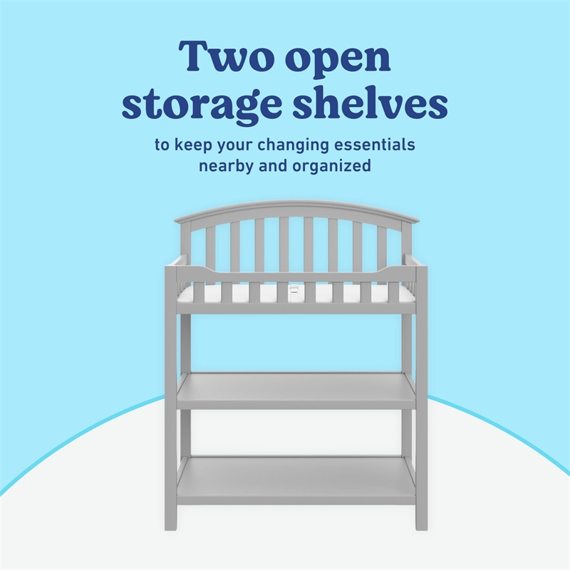 Graco Changing Table in Pebble Gray