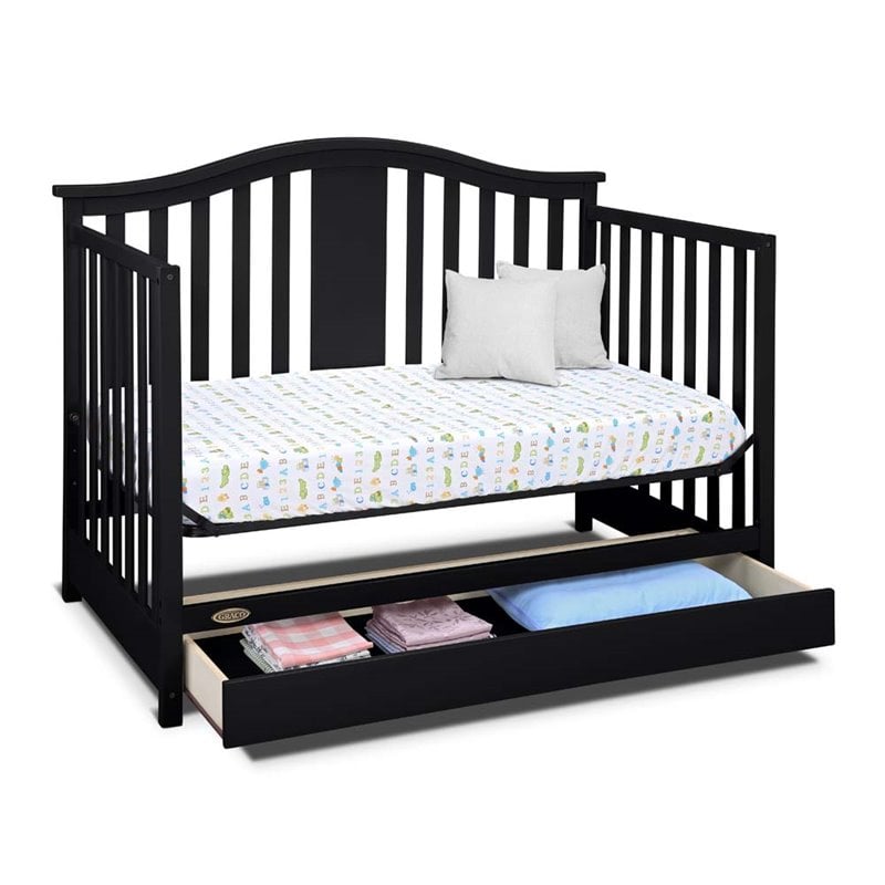 Graco Solano 4-in-1 Convertible Crib with Drawer in Espresso