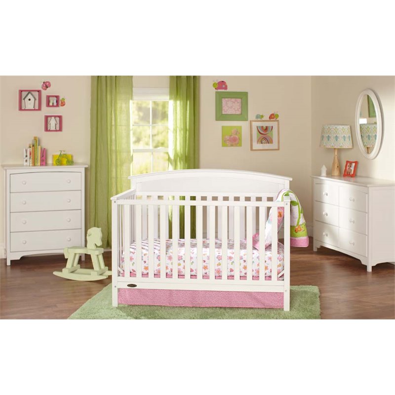 Graco Benton 5-in-1 Convertible Crib in White