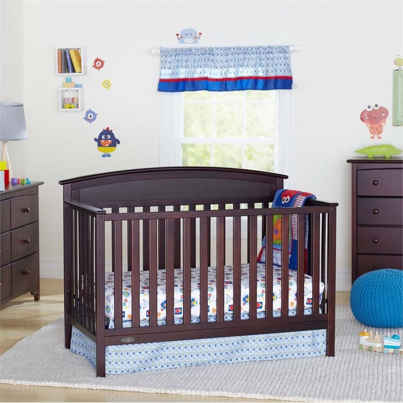 Stork Craft USA Graco Benton 4-in-1 Convertible Crib in Espresso
