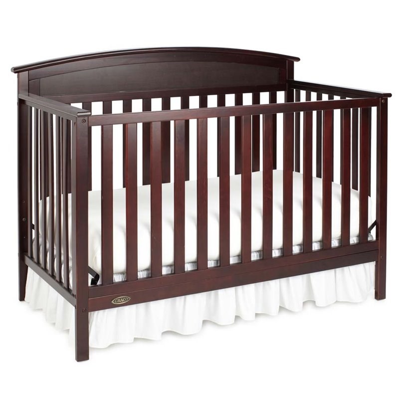 Stork Craft USA Graco Benton 4-in-1 Convertible Crib in Espresso