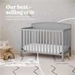 Stork Craft USA Graco Benton 4-in-1 Convertible Crib in Pebble Gray