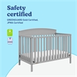Stork Craft USA Graco Benton 4-in-1 Convertible Crib in Pebble Gray