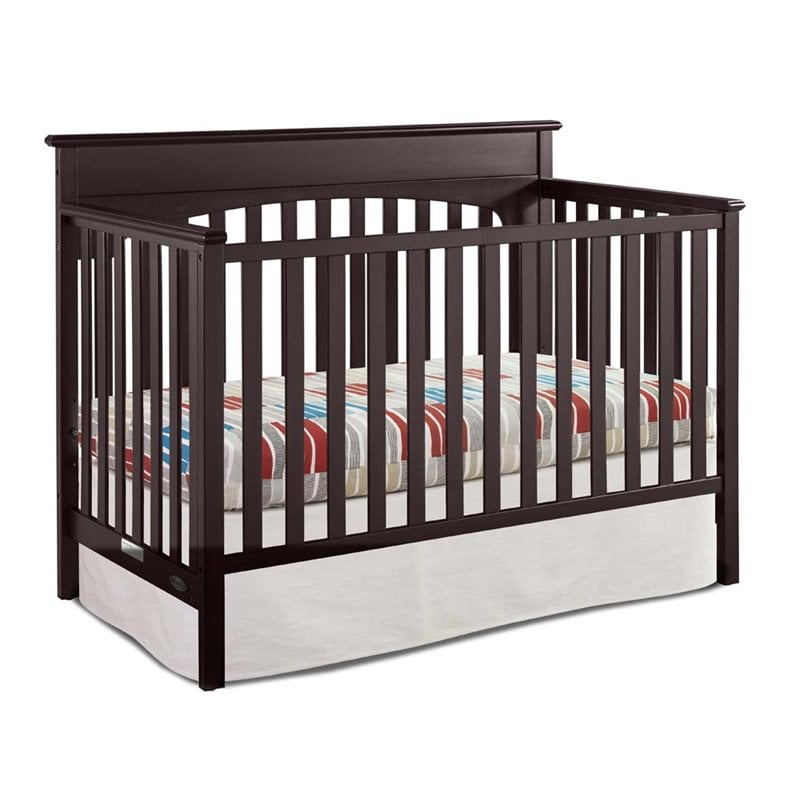 Graco Lauren 4-in-1 Convertible Crib in Espresso