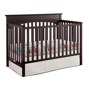 Graco Lauren 4-in-1 Convertible Crib in Espresso