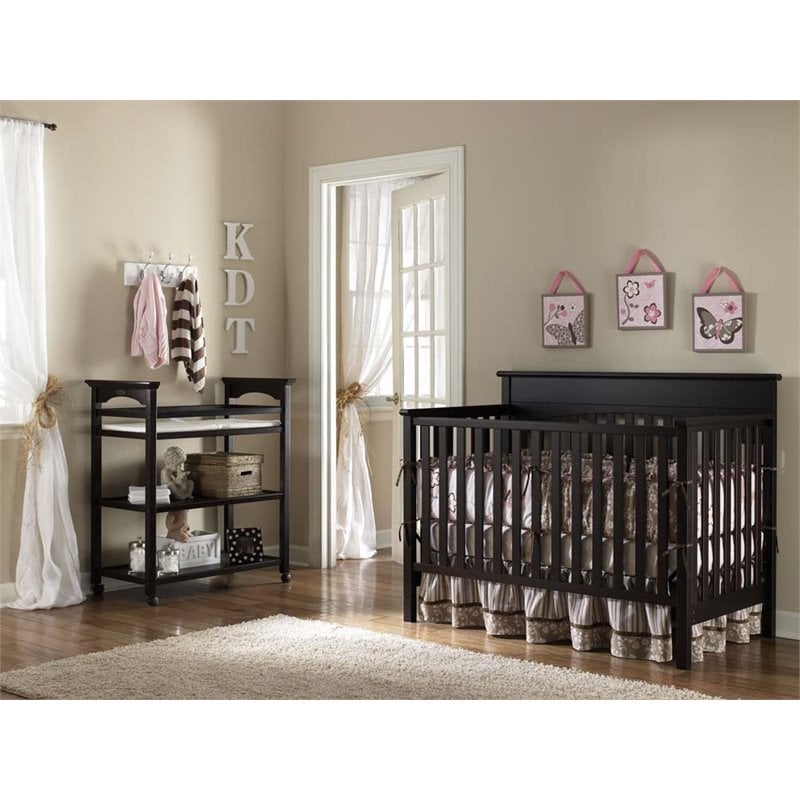 Graco Lauren 4-in-1 Convertible Crib in Espresso