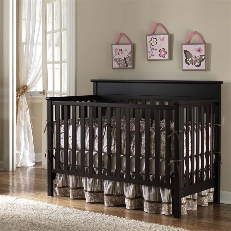 Graco Lauren 4-in-1 Convertible Crib in Espresso