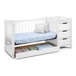 Graco Remi 4-in-1 Convertible Crib and Changer in White