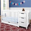 Graco Remi 4-in-1 Convertible Crib and Changer in White