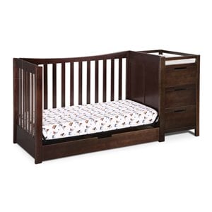 Graco Remi 4-in-1 Convertible Crib and Changer in Espresso