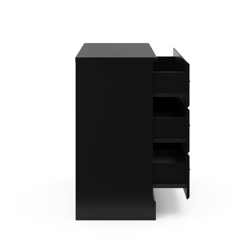 Stork Craft USA Brookside 3 Drawer Chest in Black