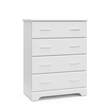 Stork Craft USA Brookside 4 Drawer Chest in White