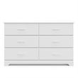Stork Craft USA Brookside 6 Drawer Dresser in White