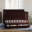 Graco Hadley 4 in 1 Convertible Wood Crib with Drawer in Espresso