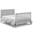 Graco Hadley 4 in 1 Wood Convertible Crib with Drawer in Pebble Gray