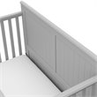 Graco Hadley 4 in 1 Wood Convertible Crib with Drawer in Pebble Gray
