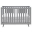 Storkcraft Beckett 3 in 1 Convertible Crib in Pebble Gray