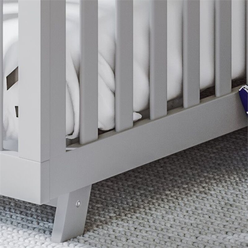 Storkcraft Beckett 3 in 1 Convertible Crib in Pebble Gray