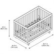 Storkcraft Beckett 3 in 1 Convertible Crib in Pebble Gray