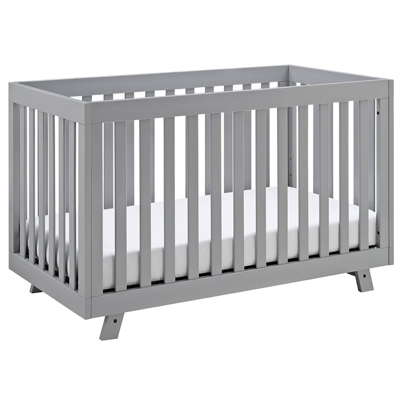 Storkcraft Beckett 3 in 1 Convertible Crib in Pebble Gray