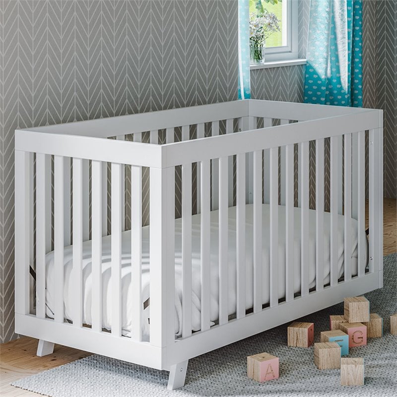 Storkcraft Beckett 3 in 1 Convertible Crib in White