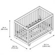 Storkcraft Beckett 3 in 1 Convertible Crib in White