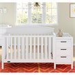 Graco Benton 5 in 1 Convertible Crib and Changer Set in White