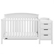 Graco Benton 5 in 1 Convertible Crib and Changer Set in White