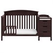 Graco Benton 5 in 1 Convertible Crib and Changer Set in Espresso
