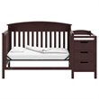 Graco Benton 5 in 1 Convertible Crib and Changer Set in Espresso