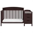Graco Benton 5 in 1 Convertible Crib and Changer Set in Espresso