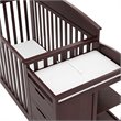 Graco Benton 5 in 1 Convertible Crib and Changer Set in Espresso