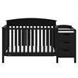 Graco Benton 5 in 1 Convertible Crib and Changer Set in Black