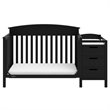 Graco Benton 5 in 1 Convertible Crib and Changer Set in Black